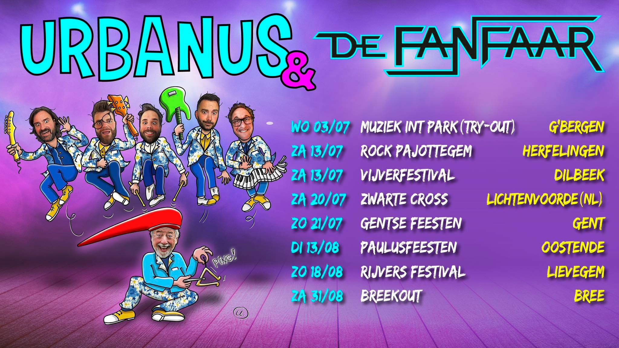 Urbanus & Fanfaar Festivaltour 2024