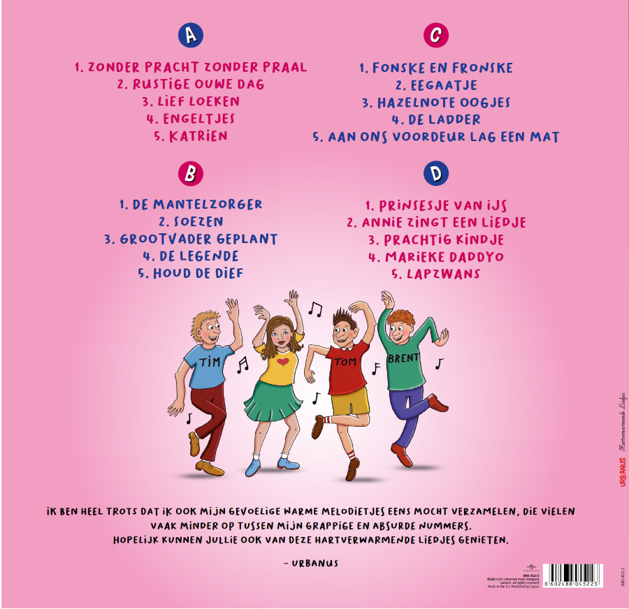 CD Urbanus: Hartverwarmende Liedjes